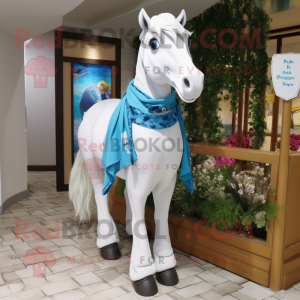 Hvid Horseshoe maskot...