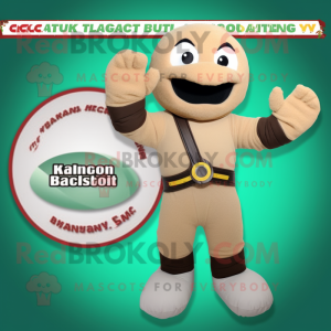 Tan Bagels mascotte kostuum...