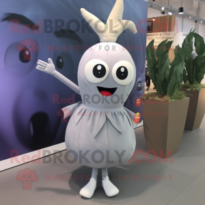 Grå Radise maskot kostume...