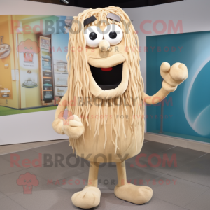 Beige Spaghetti mascotte...