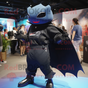 Black Manta Ray mascotte...