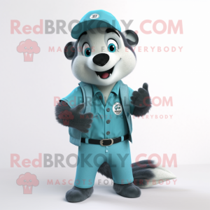 Cyan Badger mascotte...