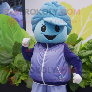 Sky Blue Cabbage Leaf...