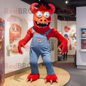 Red Demon mascotte kostuum...