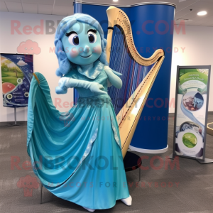 Himmelblå Celtic Harpe...
