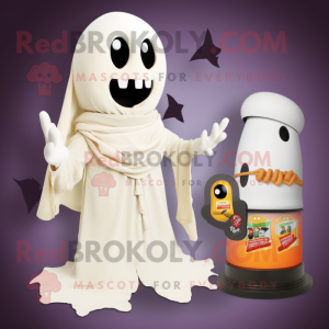 Cream Ghost maskot kostume...