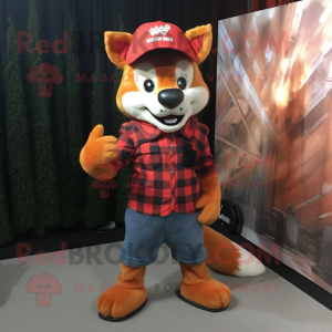 Red Fox maskot kostume...