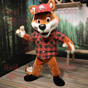 Red Fox maskot kostym...