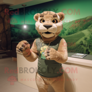 Green Mountain Lion maskot...