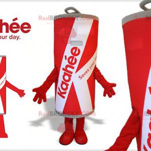 Giant red and white can mascot - Redbrokoly.com