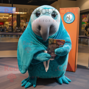 Teal Walrus mascotte...