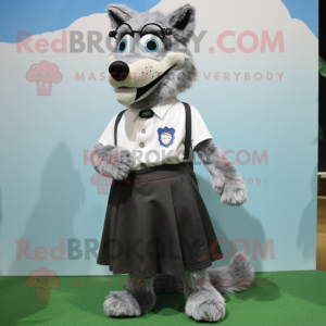 Gray Say Wolf mascotte...