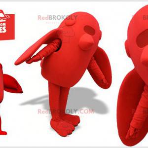 Mascota del pájaro rojo gigante. Mascota roja - Redbrokoly.com