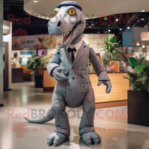 nan Diplodocus mascot costume character dressed with a Suit Pants and Shoe clips