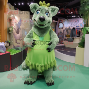 Groene hyena mascotte...