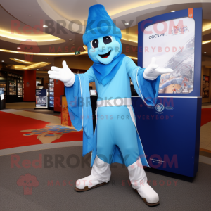 Sky Blue Magician mascotte...