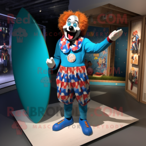 Blue Evil Clown mascotte...