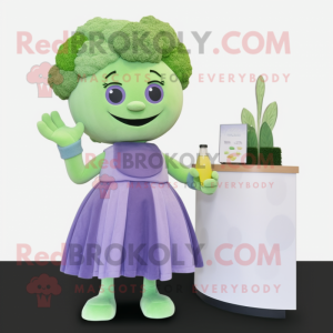 Lavendel Broccoli maskot...