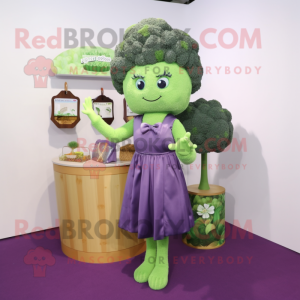 Lavendel Broccoli maskot...