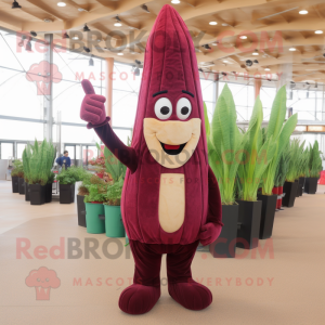 Maroon Asparagus mascotte...