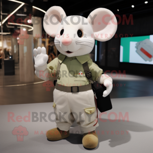 Cream Mouse mascotte...