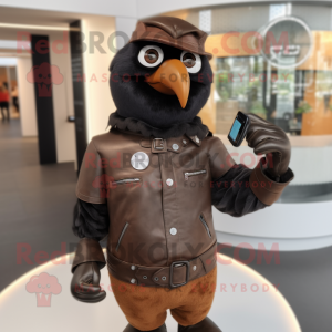 Brown-Crow Maskottchen...