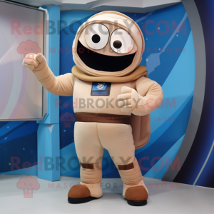 Beige astronaut mascotte...