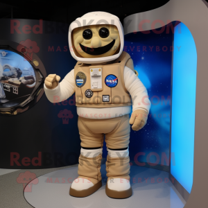 Beige astronaut mascotte...