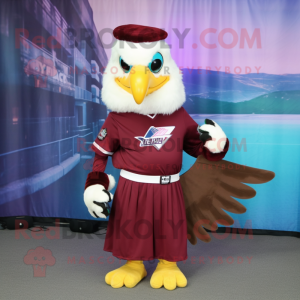 Maroon Bald Eagle mascotte...