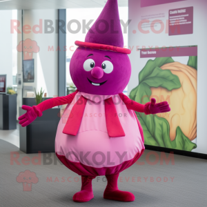 Magenta majroe maskot...