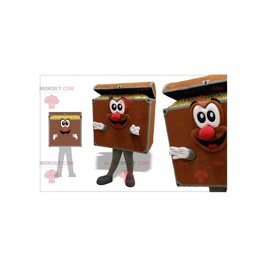 Baú do tesouro da mascote. Baú de Pirata - Redbrokoly.com