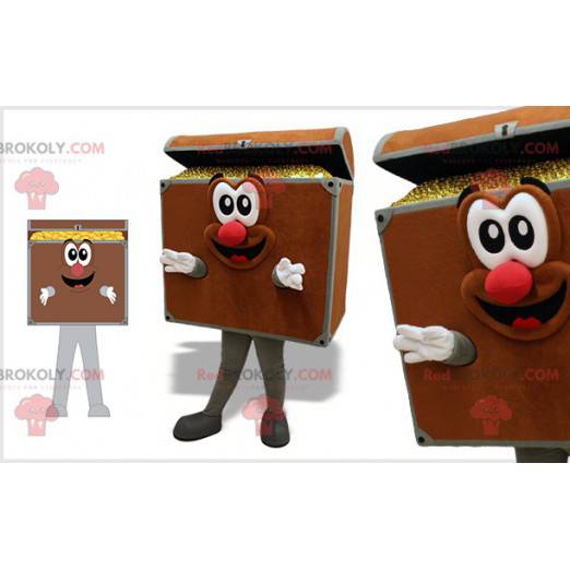 Mascotte de coffre au trésor. Coffre de pirate - Redbrokoly.com