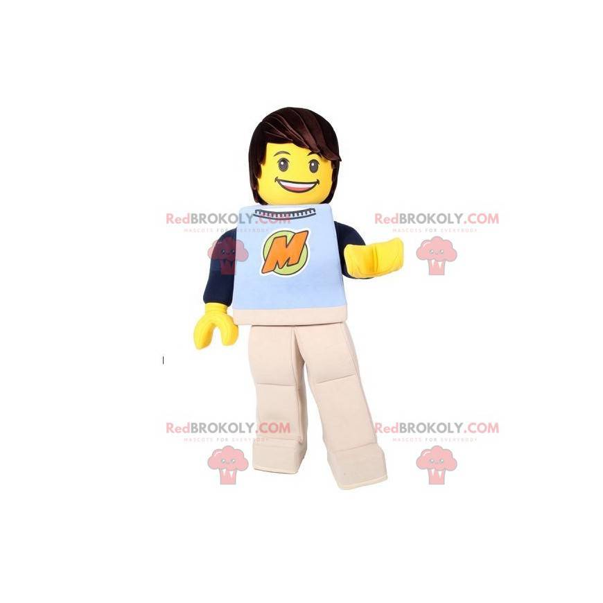 Juguete de Playmobil amarillo de la mascota de Lego -