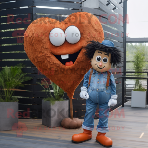 Rust Heart maskot kostume...
