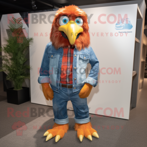 Rust Eagle maskot kostym...