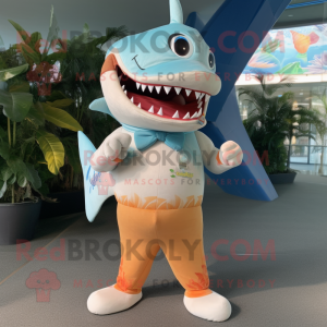 Peach Shark mascotte...