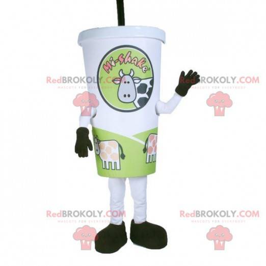 Cardboard cup mascot. Milkshake mascot - Redbrokoly.com