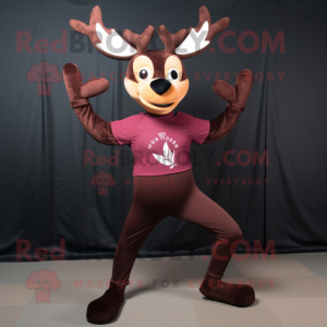 Maroon Deer maskot drakt...