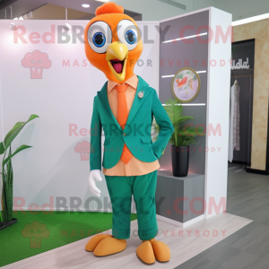 Peach Peacock mascotte...