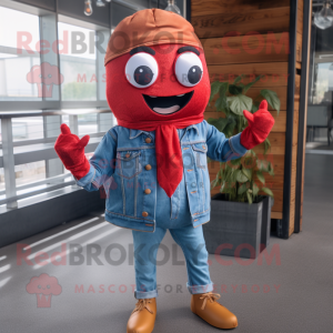 Red Burgers maskot kostume...