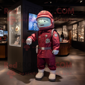 Maroon Astronaut mascotte...