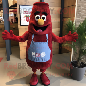 Maroon Paella maskot...
