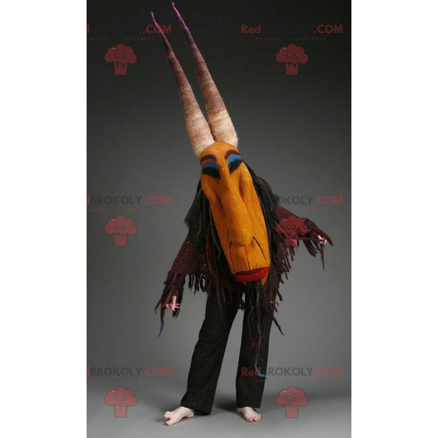 Mascotte de sorcière avec des cornes - Redbrokoly.com
