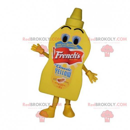Reusachtige mascotte van gele sausmayonaise - Redbrokoly.com