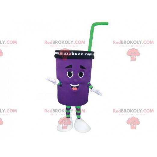 Mascote do copo de papelão. Mascote da bebida - Redbrokoly.com