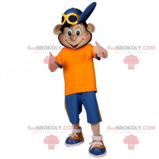 Teenager boy mascot with a cap - Redbrokoly.com