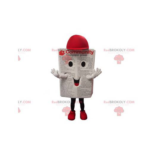 Časopis noviny maskot s víčkem - Redbrokoly.com