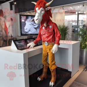 Red Boer Goat maskot...
