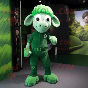 Green Ram maskot drakt...