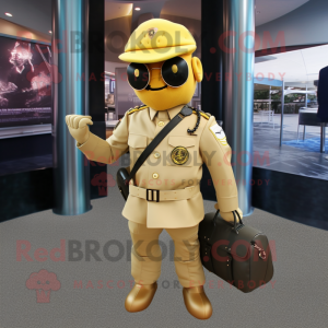 Gold Marine Recon maskot...